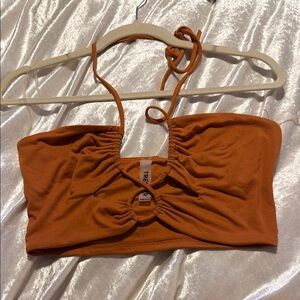 Orange Halter Top